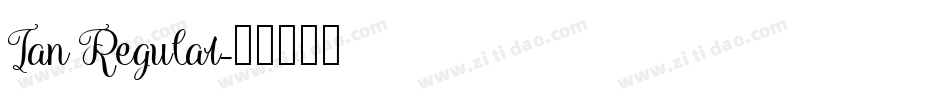 Ian Regular字体转换